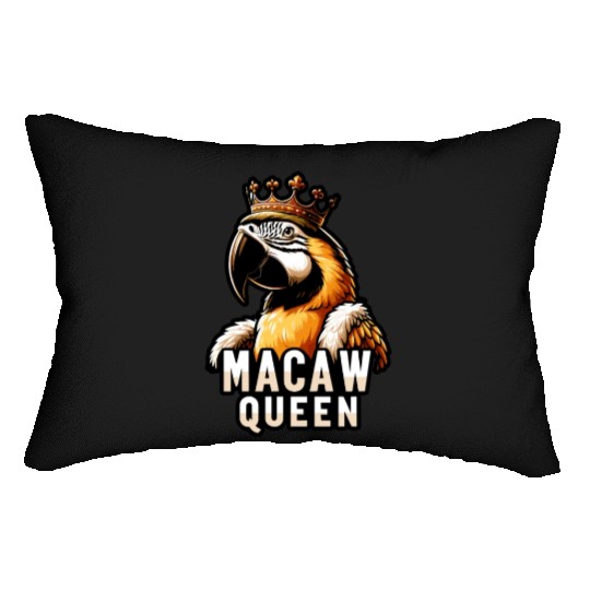 Blue Gold Macaw Ornithologist Macaw Queen Lumbar Pillows
