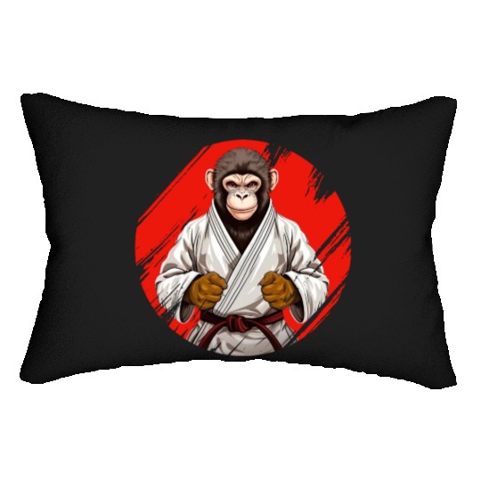 Karate Judo Monkey Chimpanzee Martial arts Lumbar Pillows