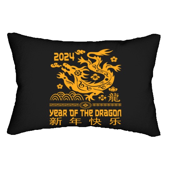 Zodiac Chinese New Year 2024 | Year Of The Dragon Lumbar Pillows