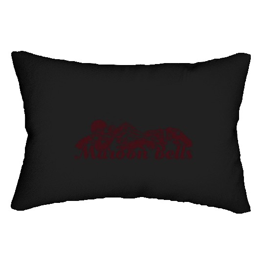 Maroon Bells Elk Mountains Colorado Lumbar Pillows
