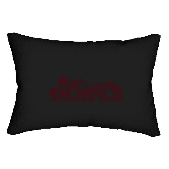 Maroon Bells Elk Mountains Colorado Lumbar Pillows