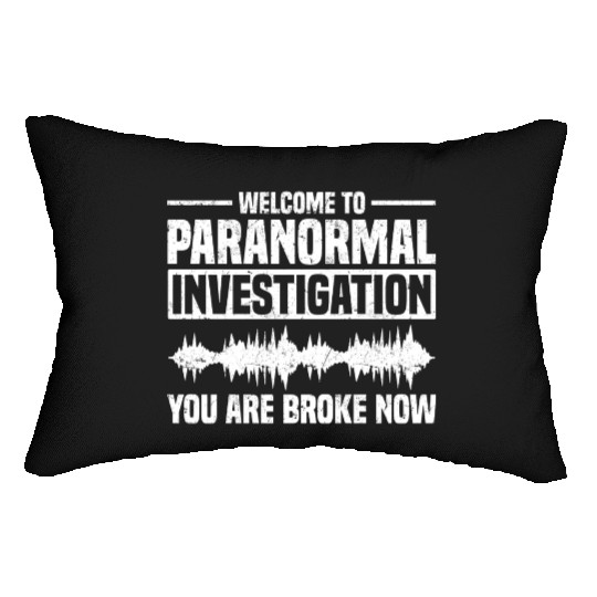 Ghost Hunt | Ghost Hunters Scary Gift Ideas Lumbar Pillows
