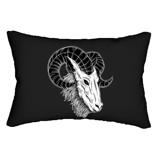 Dark Devil Baphomet Goat Head Lumbar Pillows