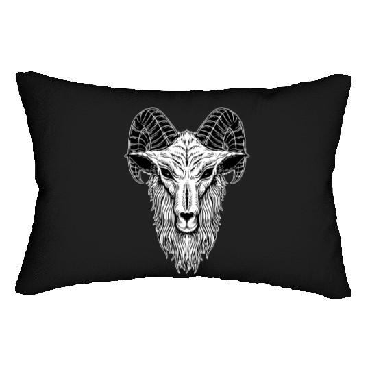 Baphomet Goat Devil Head Lumbar Pillows