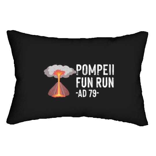 Pompeii Fun Run Italian Volcano Geeks Lumbar Pillows