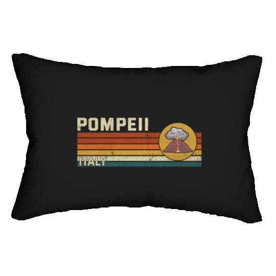 Pompeii Italy Vintage Volcanic Eruption Gift Lumbar Pillows