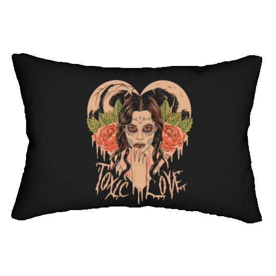 Toxic Love Valentine Couple Gift Lumbar Pillows