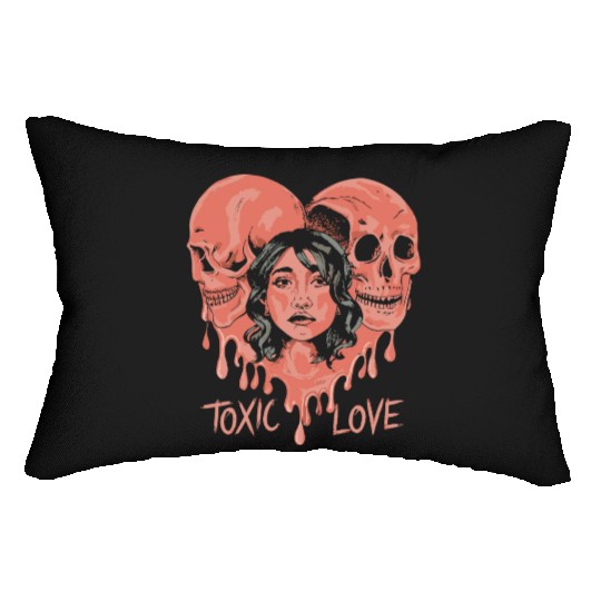 Toxic Love Valentine Couple Lumbar Pillows