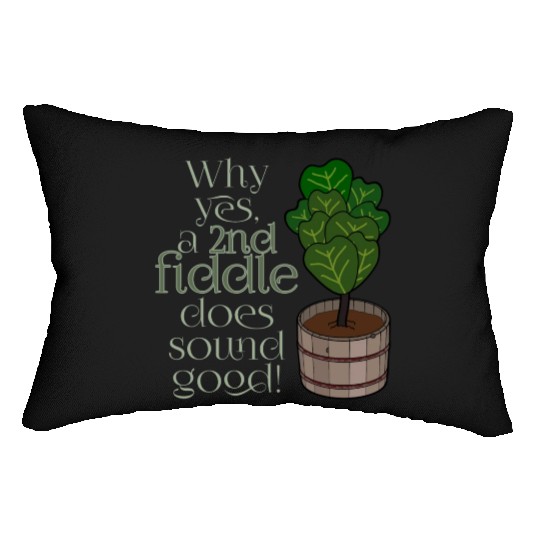 2nd fiddle... leaf fig Lumbar Pillows