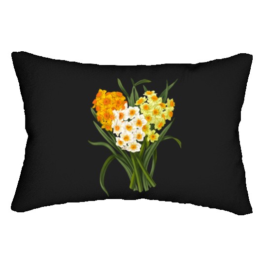 Daffodil Bunch Daffodils He Daffodil Lumbar Pillows