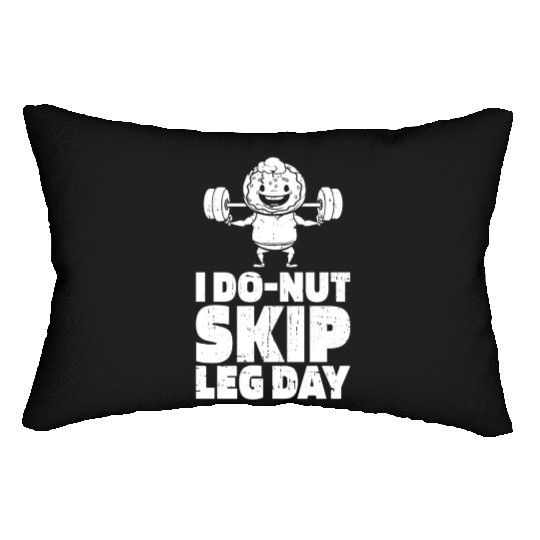Fitness Donut Funny Donut Gym Lumbar Pillows