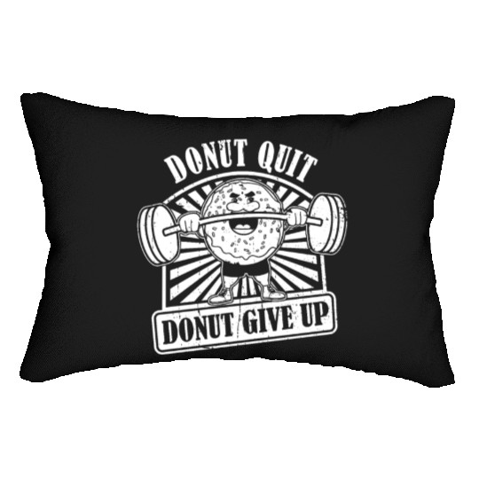 Fitness Donut Funny Donut Gym Lumbar Pillows