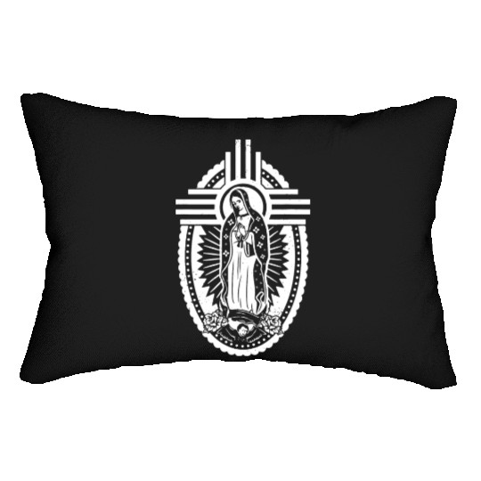 Blessed Virgin Mary Our Lady of Guadalupe Lumbar Pillows