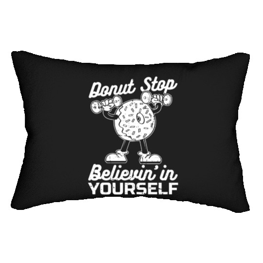 Fitness Donut Funny Donut Gym Lumbar Pillows