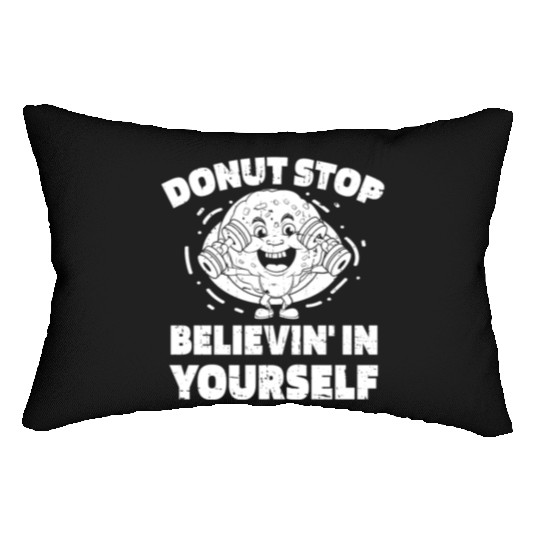 Fitness Donut Funny Donut Gym Lumbar Pillows