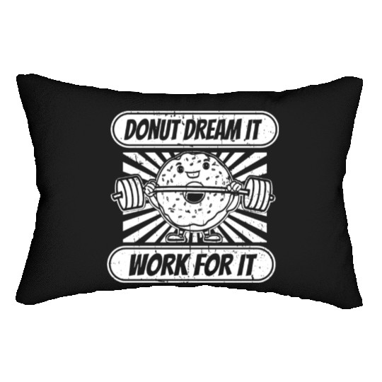 Fitness Donut Funny Donut Gym Lumbar Pillows