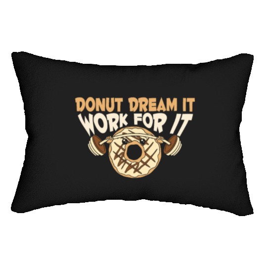 Fitness Donut Funny Donut Gym Lumbar Pillows