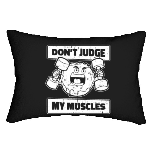 Fitness Donut Funny Donut Gym Lumbar Pillows