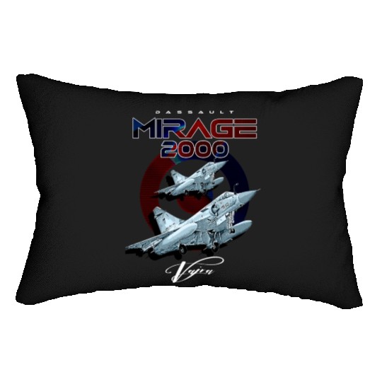 Dassault Mirage 2000 French Vintage Multi-Role Fig Lumbar Pillows