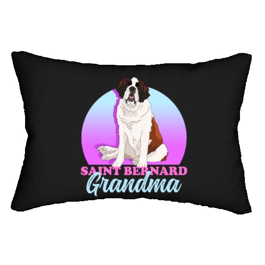 St. Bernhard Dog Saint Bernard Grandma Lumbar Pillows