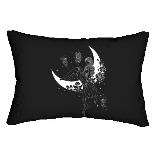 Fairy Fairycore Moon Crescent Moon Lumbar Pillows
