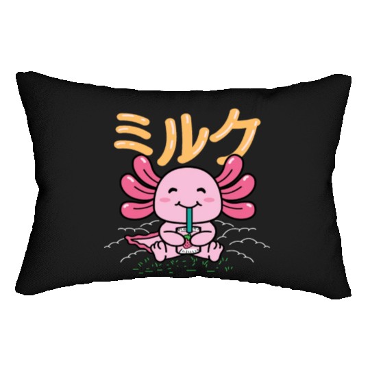Axolotl Strawberry Sweet tooth Gift Lumbar Pillows
