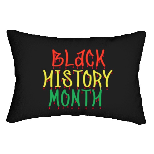 Black History Month Lumbar Pillows Women I Am Black History