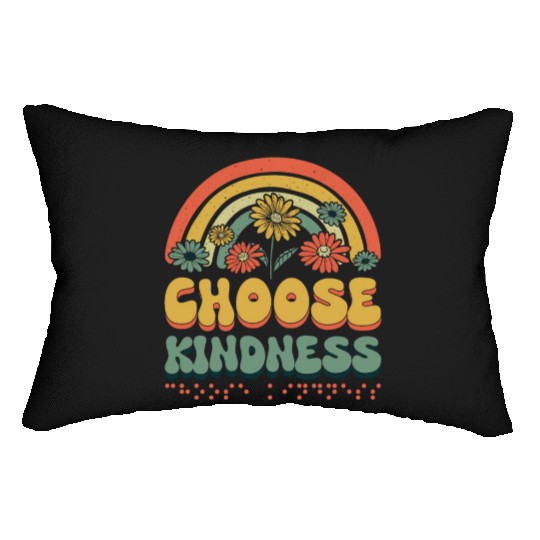 Choose Kindness Braille Alphabet Braille Language Lumbar Pillows