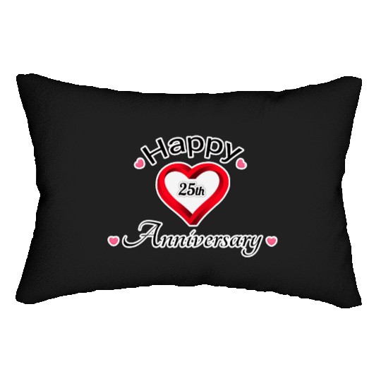 anniversary 25th Lumbar Pillows