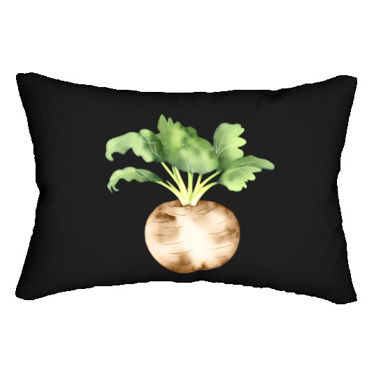 Fresh Turnip Lumbar Pillows