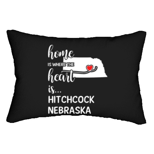 Hitchcock County Nebraska Is Where My Heart Is Lumbar Pillows