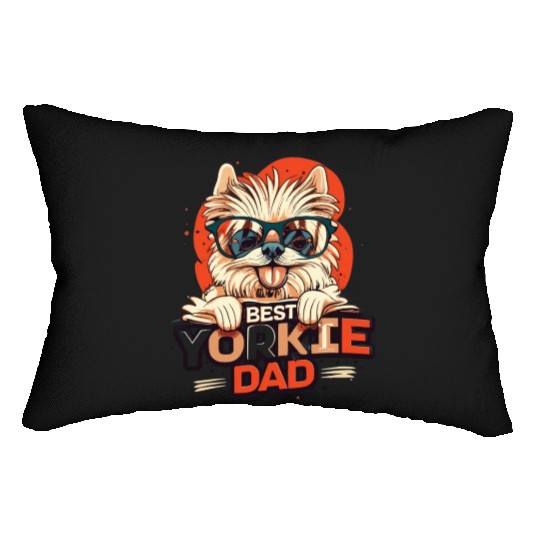 Best Yorkie Dad Ever Lumbar Pillows