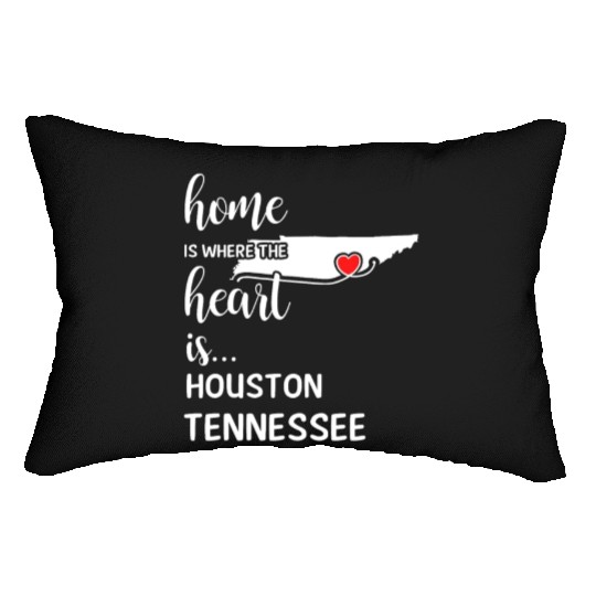 Houston County Tennessee Is Where My Heart Is Gift Lumbar Pillows