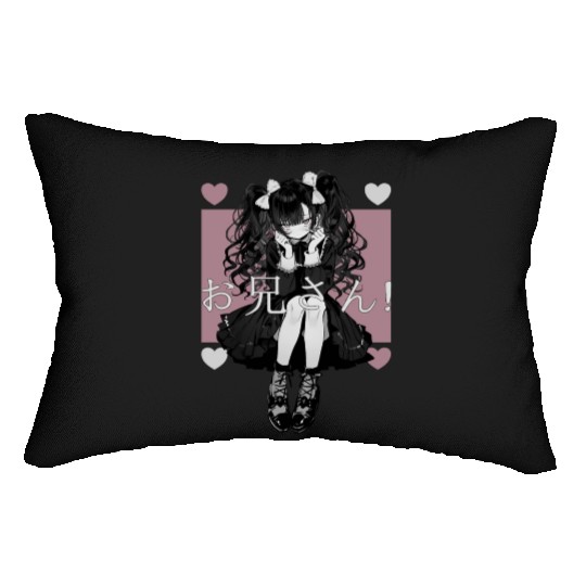 Gothic Maid Anime Harajuku Yami Kawaii Aesthetic Lumbar Pillows
