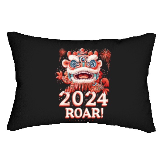 ROAR! 2024 Chinese New Year Dragon Celebration Lumbar Pillows