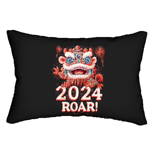 ROAR! 2024 Chinese New Year Dragon Celebration Lumbar Pillows