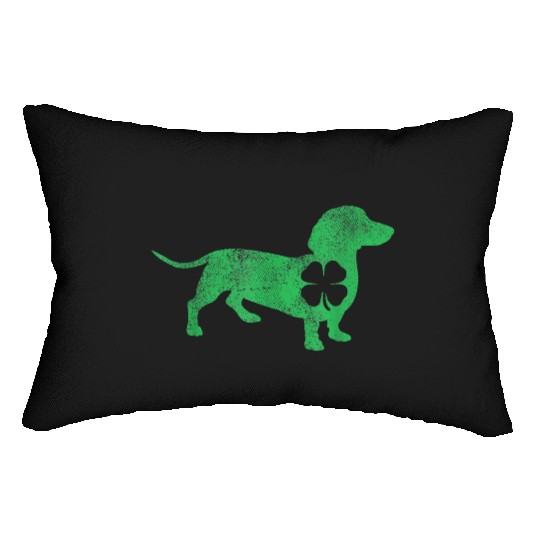 Dachshund Dog Shamrock St Patrick s Day Saint Pa Lumbar Pillows