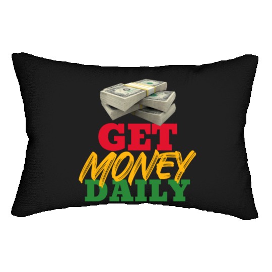 Get Money Daily Lumbar Pillows