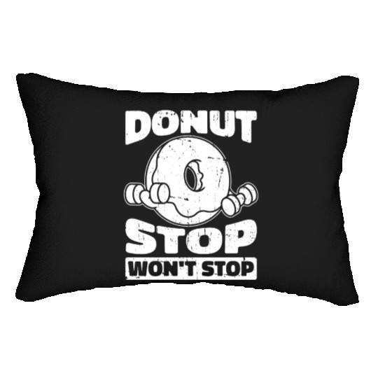 Fitness Donut Funny Donut Gym Lumbar Pillows