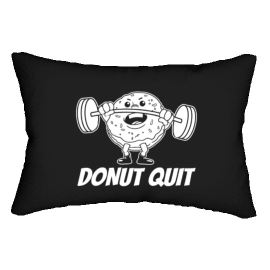 Fitness Donut Funny Donut Gym Lumbar Pillows