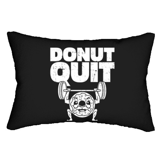 Fitness Donut Funny Donut Gym Lumbar Pillows
