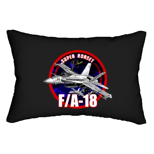 F18 Hornet Us Air Force Fighterjet Lumbar Pillows