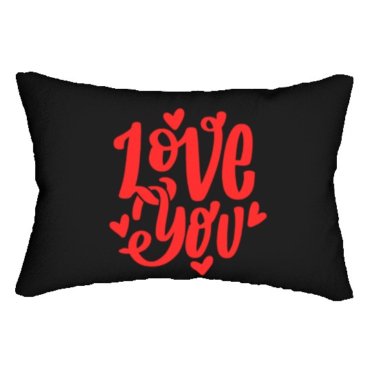 Love You Collection: Embrace Heartfelt Moments Lumbar Pillows