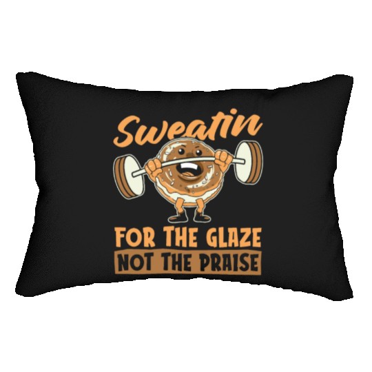 Fitness Donut Funny Donut Gym Lumbar Pillows