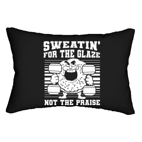 Fitness Donut Funny Donut Gym Lumbar Pillows