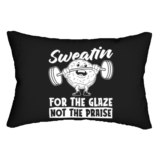 Fitness Donut Funny Donut Gym Lumbar Pillows