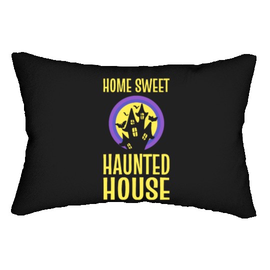 Home Sweet Haunted House Ghost Hunter Lumbar Pillows