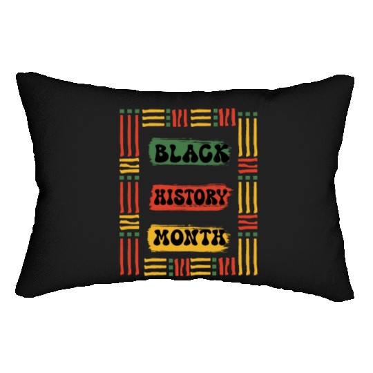 black history month Lumbar Pillows