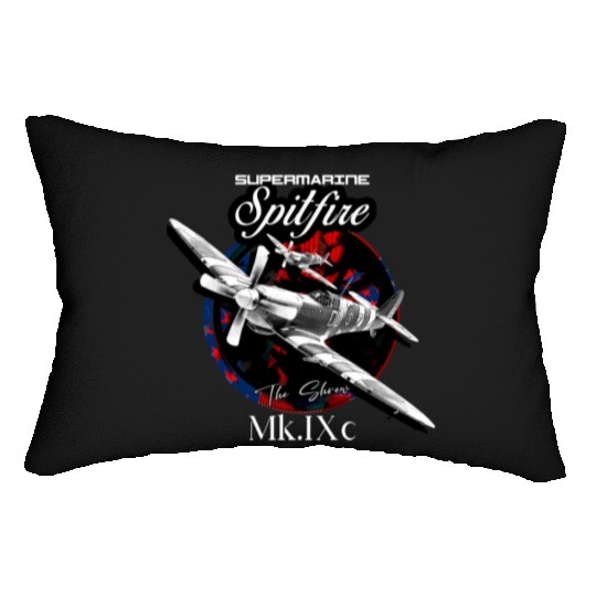 Supermarine Spitfire MK.IXc WW2 Fighter Plane Lumbar Pillows
