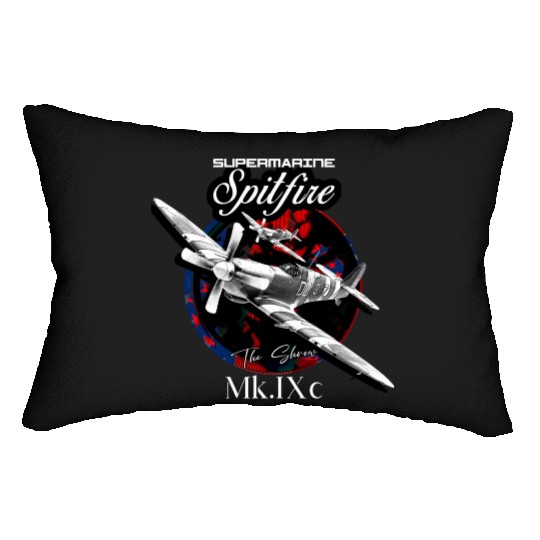 Supermarine Spitfire MK.IXc WW2 Fighter Plane Lumbar Pillows